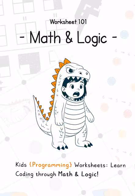 [25% OFF - IN ENGLISH] Worksheet 101 - Math & Logic